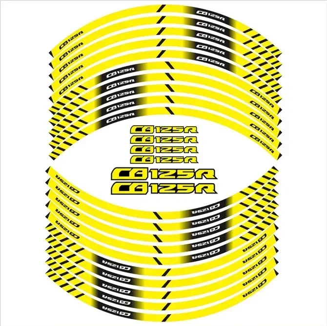 FOR HONDA CB125R Motorcycle Parts Contour Wheel Decoration Decal Sticker - D