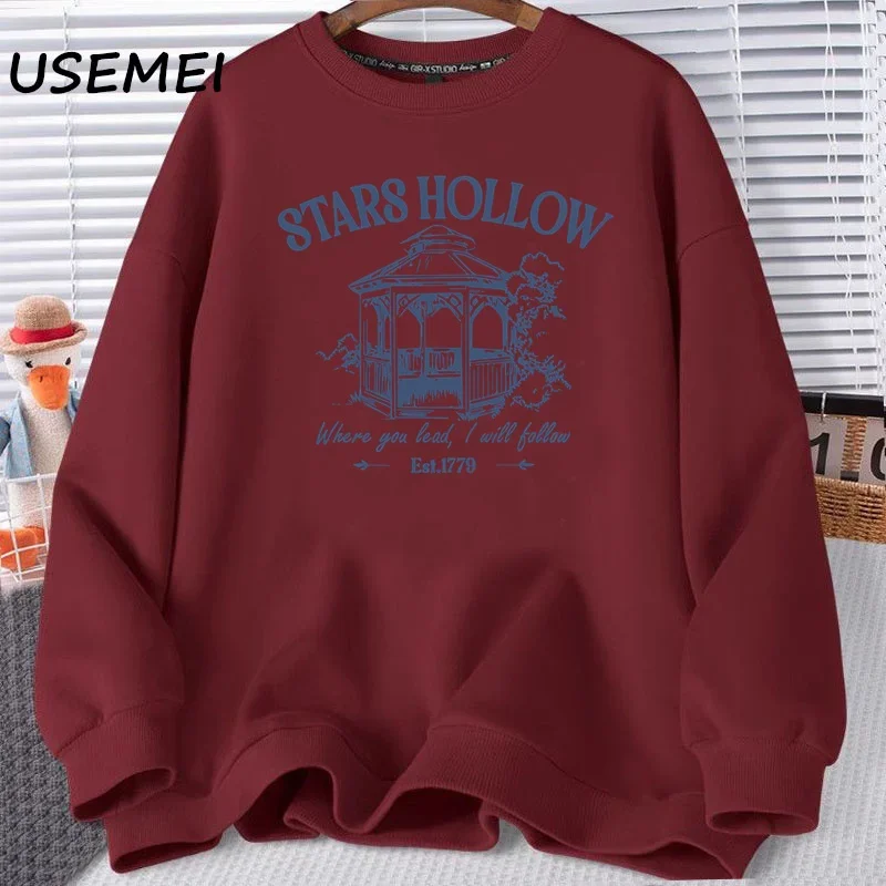 Stars Hollow Where You Lead I Will Follow Halloween Sweatshirts Dragonfly Gilmore-Girls Autumn Festival Hoodies Woman Clothing