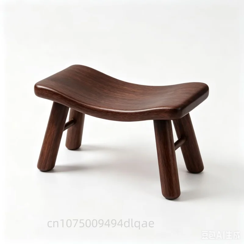 Home Solid Wood Neck Pillow Base Multifunctional Crafts Jewelry Home Decoration Base Wooden Headrest Sleeping Chair