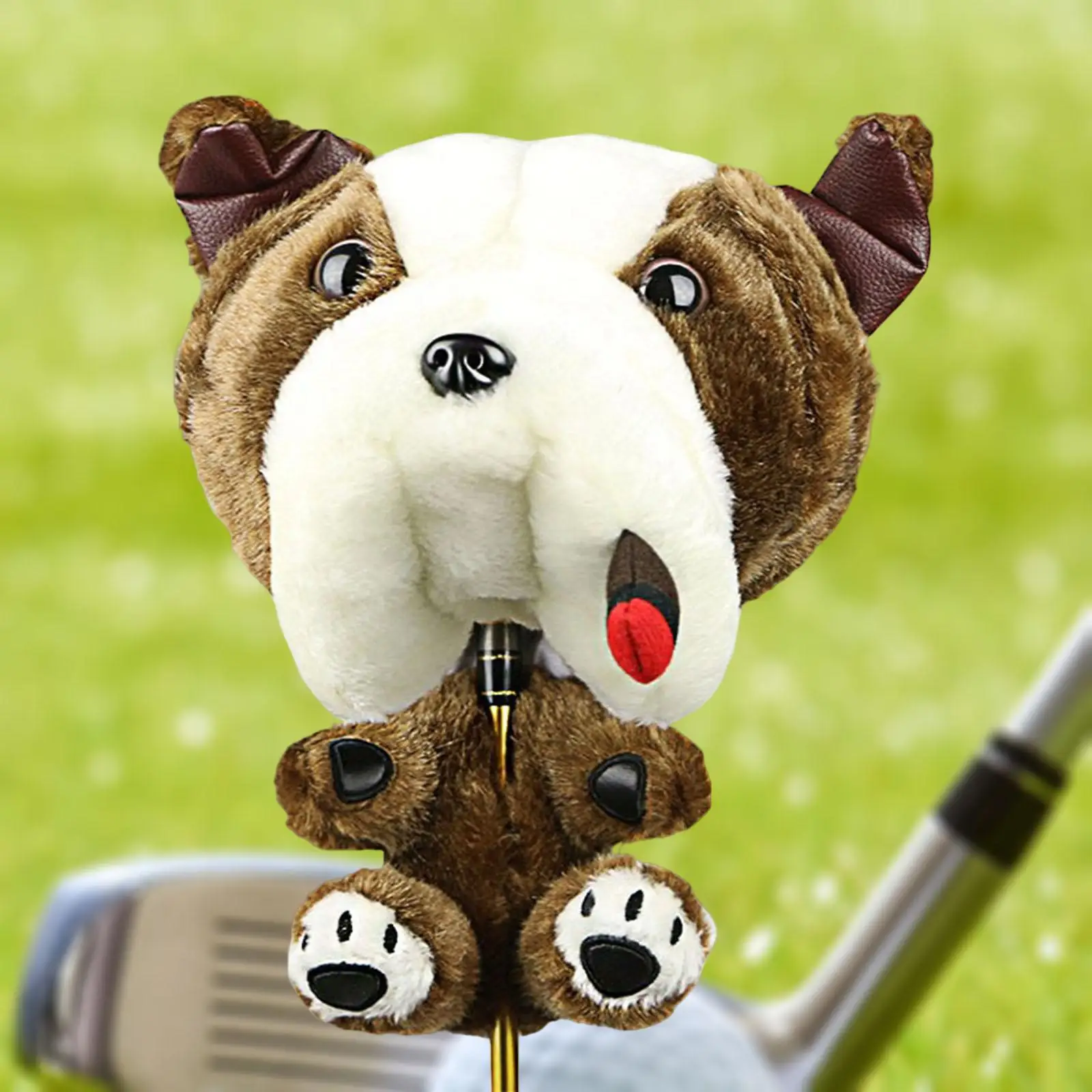 Funny Golf Club Head Cover Protection Animal Plush Scratch Proof Golf Wood