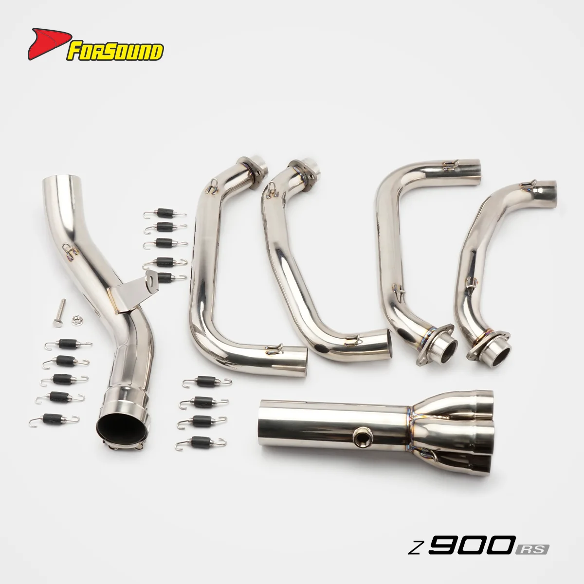 For KAWASAKI Z900RS 2018-2026 Retro Street Bike Ti Front Mid Exhaust Pipe Slip-On Sound Optimized Racing Modified Accessories
