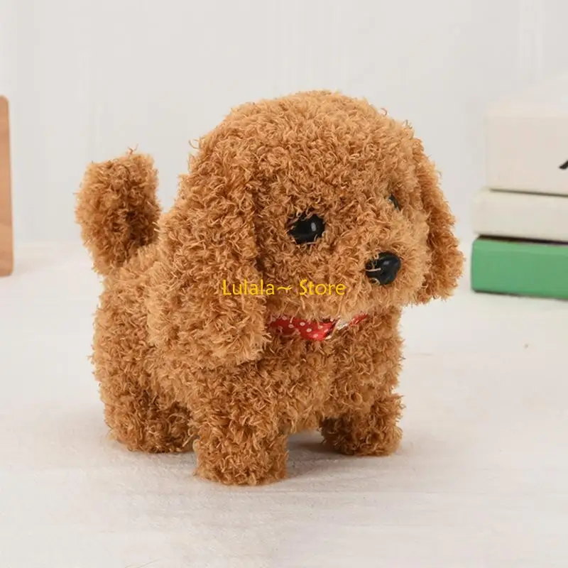 

Y4QA мягкие игрушки издают звуки, нажав на разные стили плюшевых собак -малышей