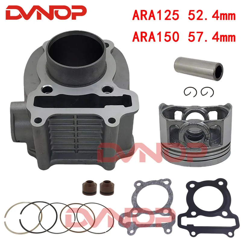 Tłok cylindra motocykla pierścień uszczelniający zestaw dla SYM GR125 XS125T XS125T-17 ARA GR XS150 150 Longjia X1 125cc części zamienne do silnika