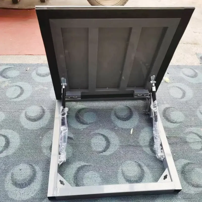 Cellar hidden manhole cover can stand attic sealing dustproof hydraulic manual and basement level access door