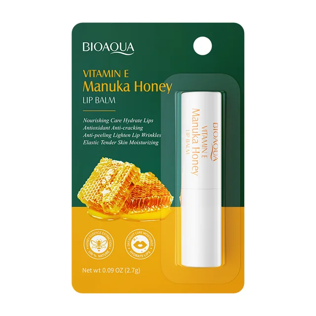BIOAQUA witamina E miodowy balsam do ust nawilżający przeciw pękaniu odżywczy odżywcza szminka usta produkty do pielęgnacji skóry