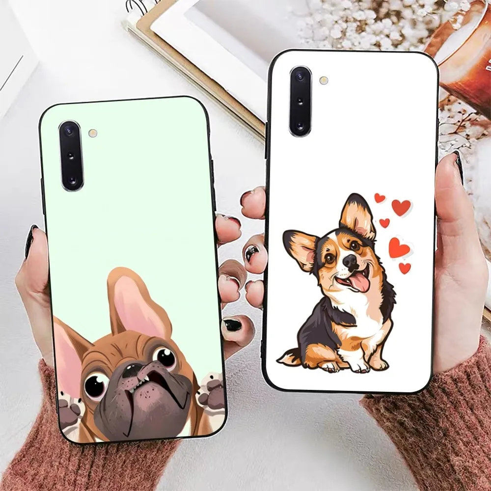 Simple Pink Dachshund Dog Phone Case For Samsung Note 8 9 10 20 Pro Plus Lite M 10 11 20 30 21 31 51 A 21 22 42 02 03