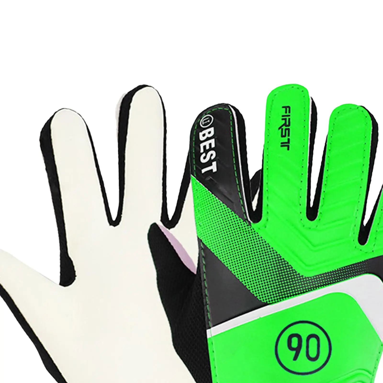 

Soccer Goalkeeper Gloves Finger Protection Nonslip Training Match Strong Grip Comfortable Professional for Boys Girls Latex Palm