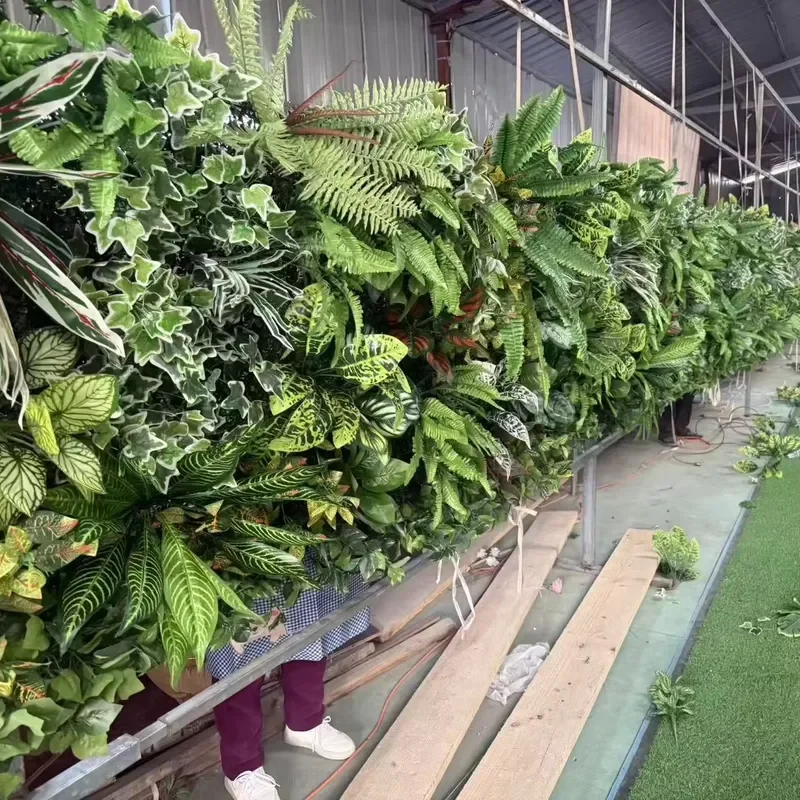 Wholesale Artificial Green Plant Wall for Event BackgroundLandscaping Decoration
