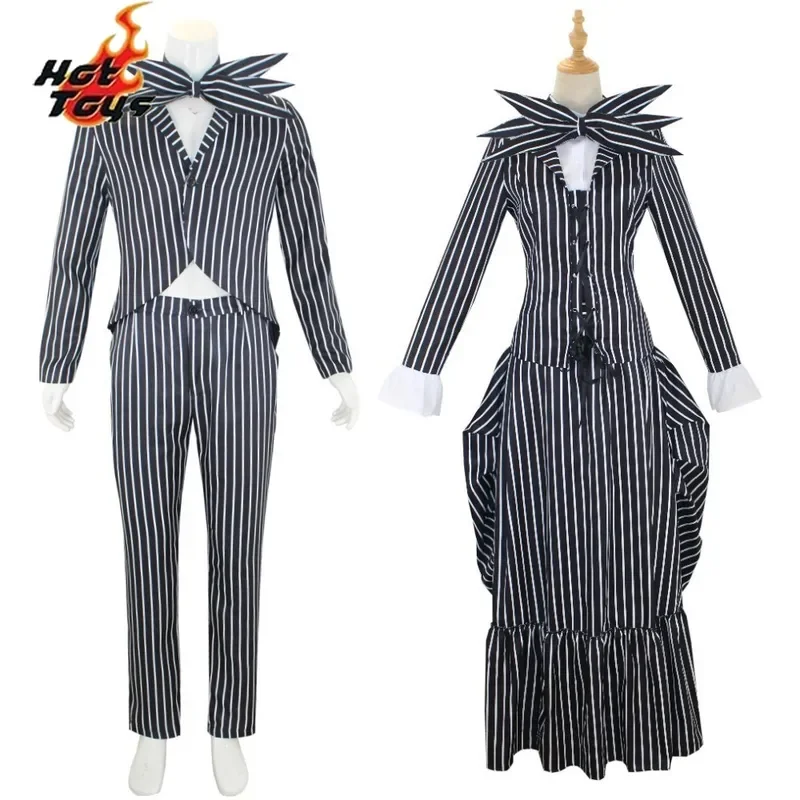 Jack Skellington Cosplay costume, Monsieur Jack's Strange Christmas, Jack mask, Uniform, Imbib clothes, Halloween, Christmas