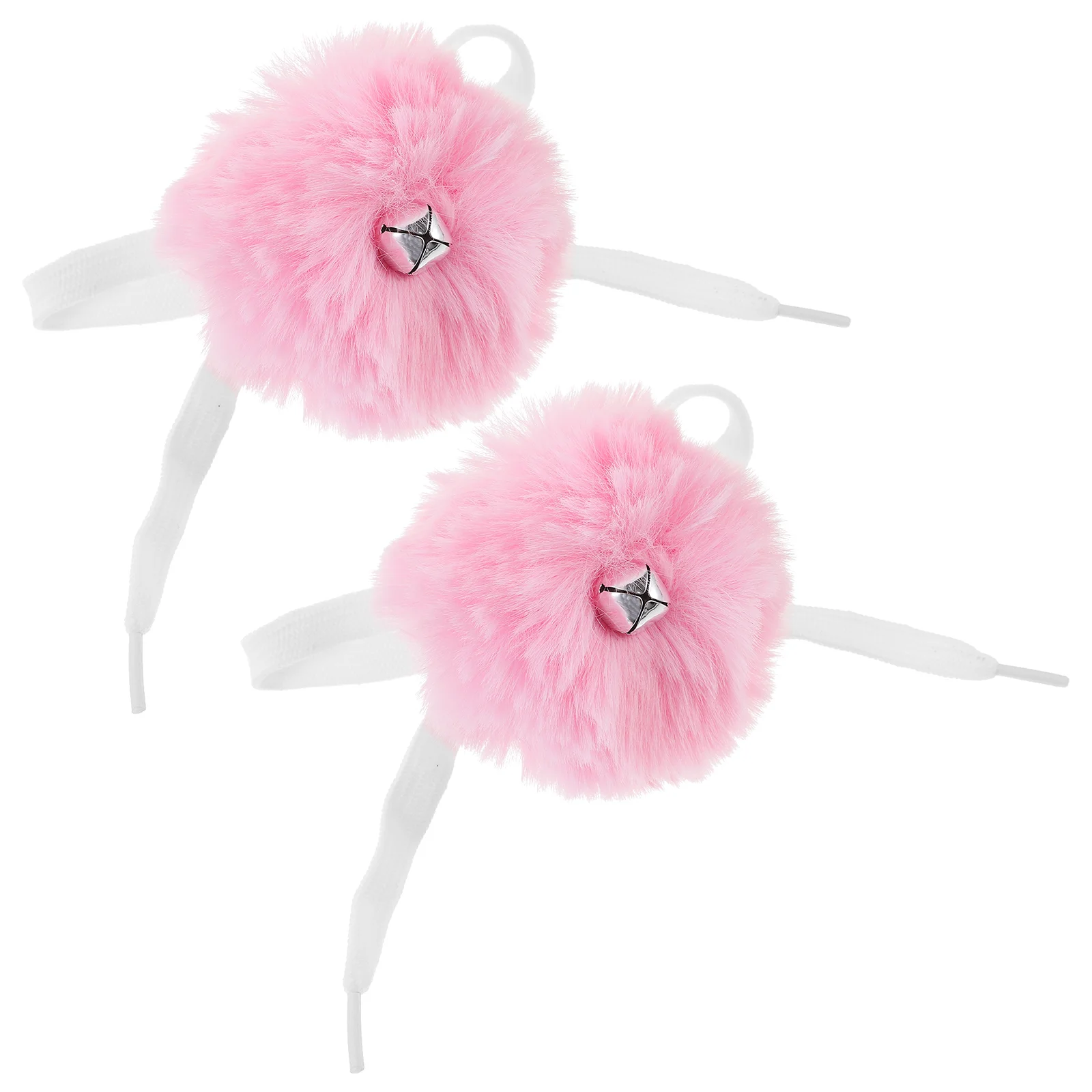 Skate Fur Ball Ice Skates Laces Decorative Accessories Roller Pom Poms for Girls Fluffy Balls Pompom with Bell Women Shoes Kids