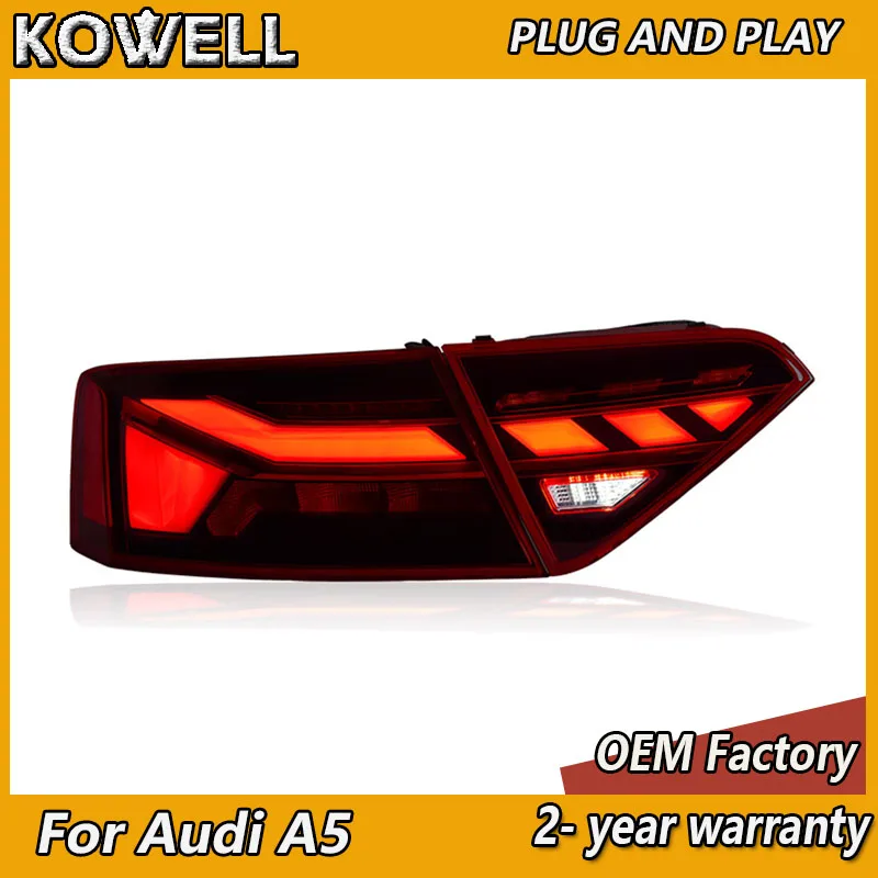 

Car Styling for Audi A5 Tail Light 2008-2016 A5 Taillights Rear DRL Fog Brake Turn Signal Reversing