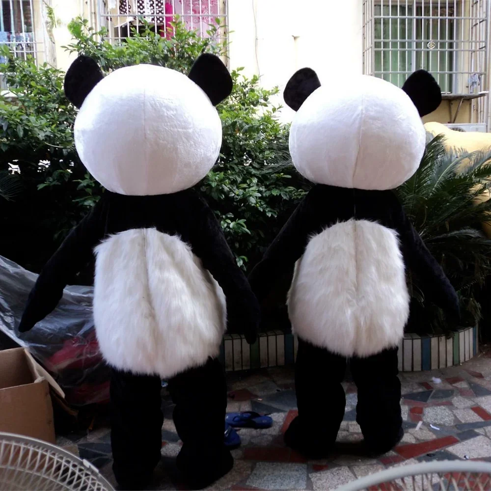 Costume da orso di Natale Costume da mascotte panda cinese Carnevale di Halloween Fancy Party Puntelli Cosplay Regali di compleanno