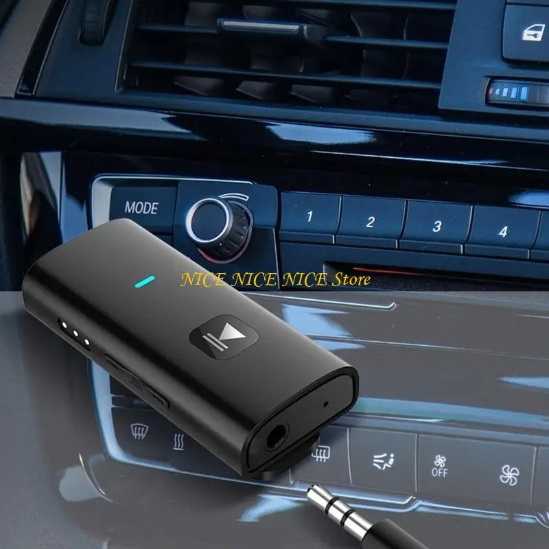 BT5.0トランスミッターレシーバー2 in 1 Lavalierワイヤレスアダプター3.5mmオーディオオーディオオーディオ音楽ヘッドセットイヤホン用アダプター