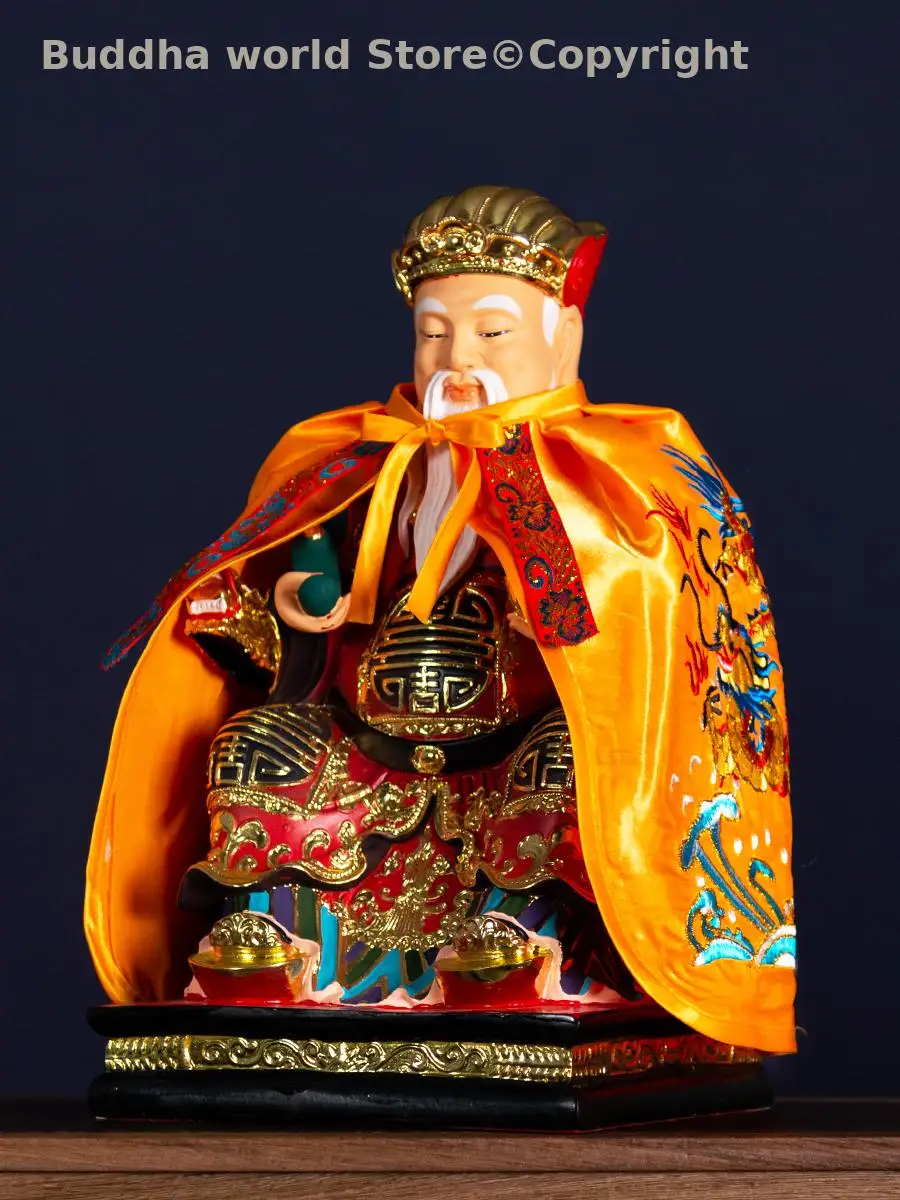 Buddhist Taoism supplies temple altar Buddha Gods TU DI GONG CAI SHEN God of wealth cloak clothing overcoat Buddha clothes