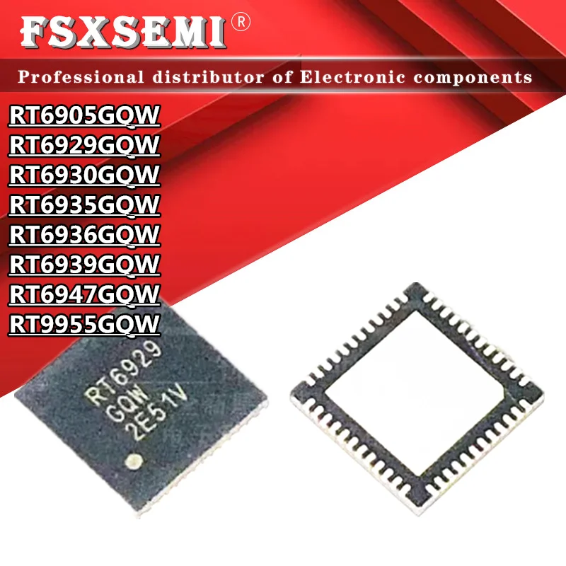 

5PCS RT6905GQW RT6929GQW RT6930GQW RT6935GQW RT6936GQW RT6939GQW RT6947GQW RT9955GQW QFN Chips