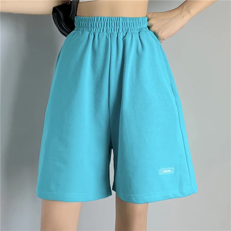 

New Women Shorts Summer Casual Loose high waist loose y2k Five-Point sweatpants for girls Soft Cool female Outwear Sports shorts