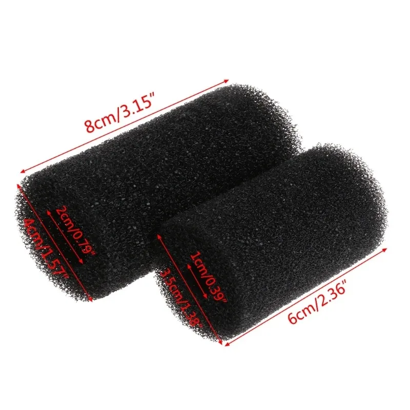 5 pcs Pre-Filter Sponge Replacement Aquarium Filter Media Black Foam Rolls Fish for Tank Filter Covers Accessories