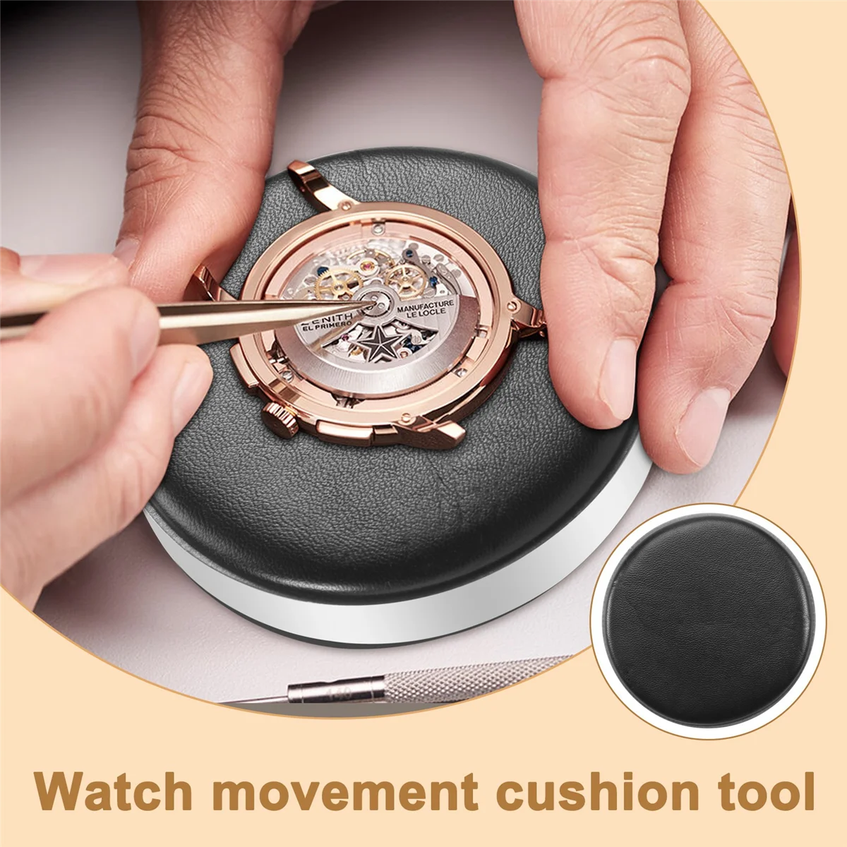 Watch Jewelry Case Movement Casing Cushion Pad Holder for Watch Change Battery Watch Part Repair Tool Kit