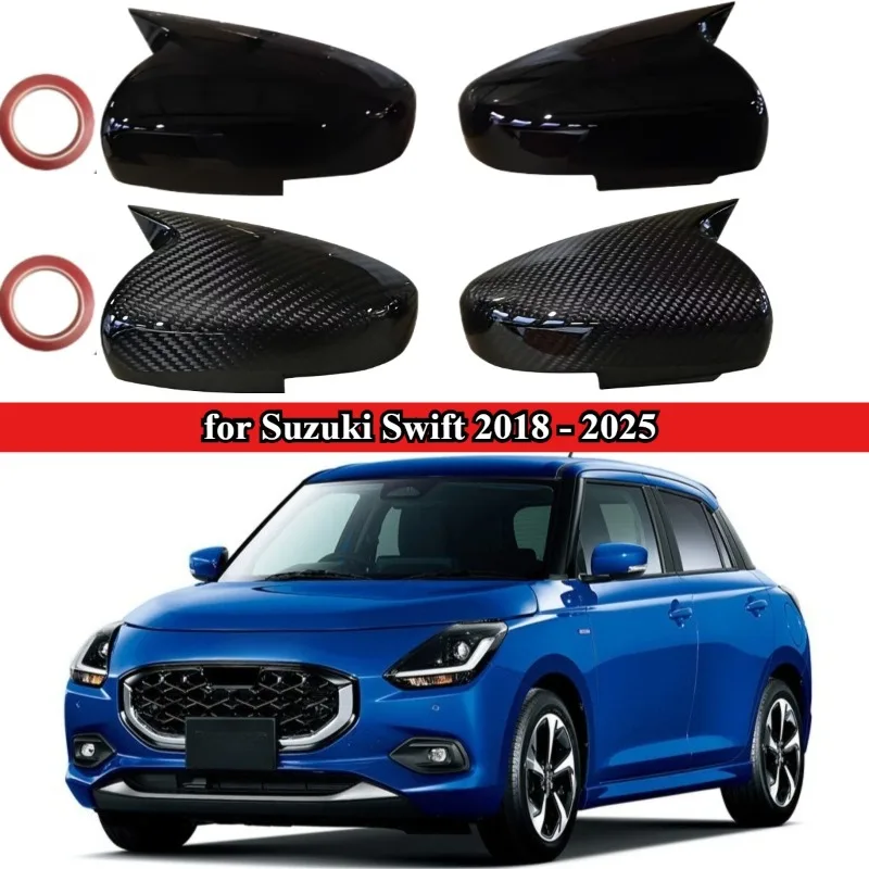 

Car Decoration ABS Paste Plastic Door Mirror Cover for Suzuki Swift 2018 - 2025 Car Rearview Accessories Car Upgrade