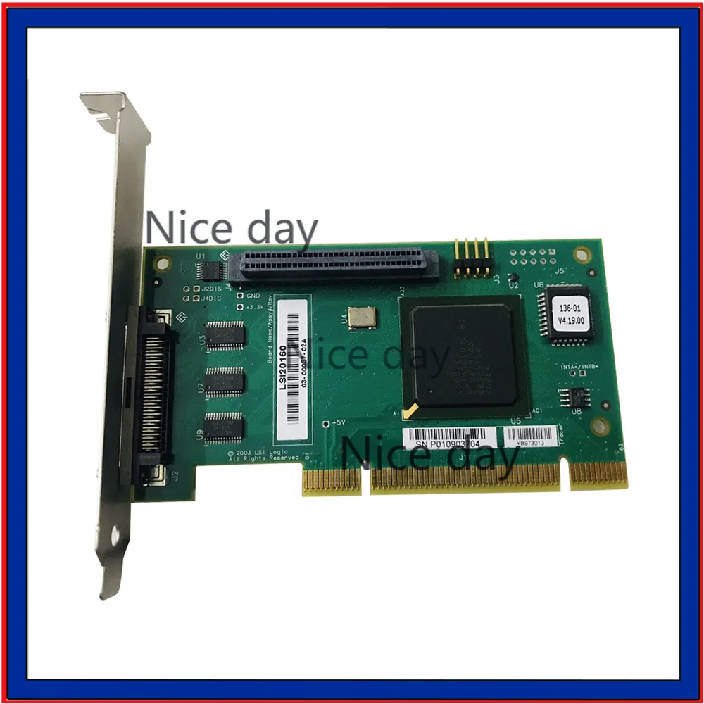 Original For LSI 20160 LSI20160-LP 32-bit PCI SCSI Card Adapter Card