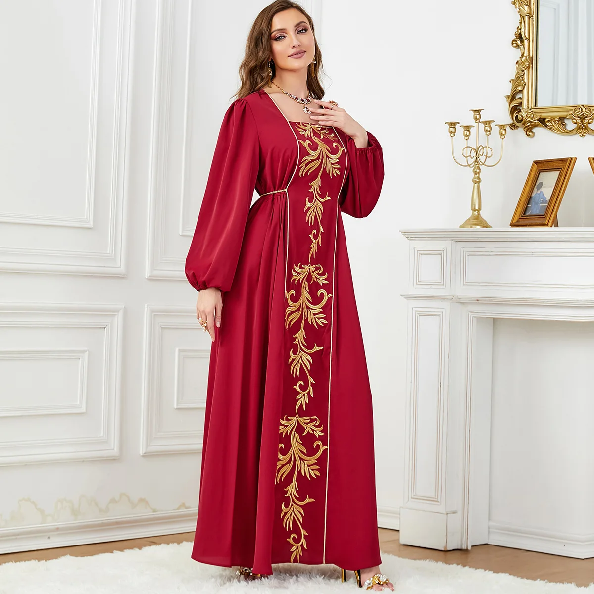 Abaya, Muslim Women's Clothing Robe. Turkey, Dubai. New Style Heavy Embroidery Fashionable Banquet Dress, Evening Gown. M-XXL