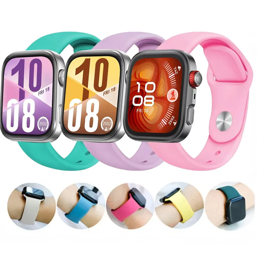 Sports Silicone Strap for Huawei Watch Fit 3 Smartwatch Band Soft Bracelet Belt Huawei Watch Fit 3 Correa Accessories Wristband