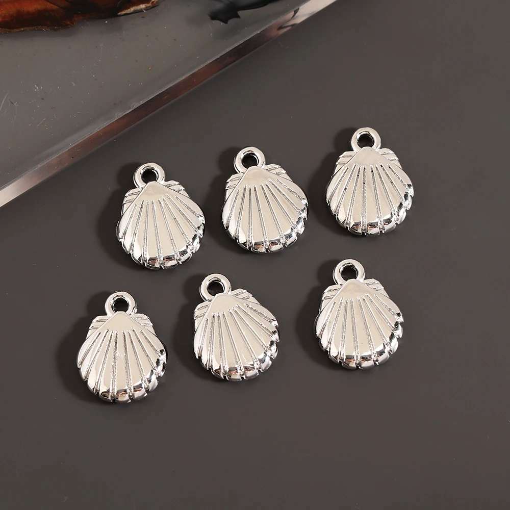 50 Stück Seestern Muschel rhodiniert CCB Charms Anhänger DIY Ohrring Halskette Armband Zubehör für Schmuckherstellung – Detail 5