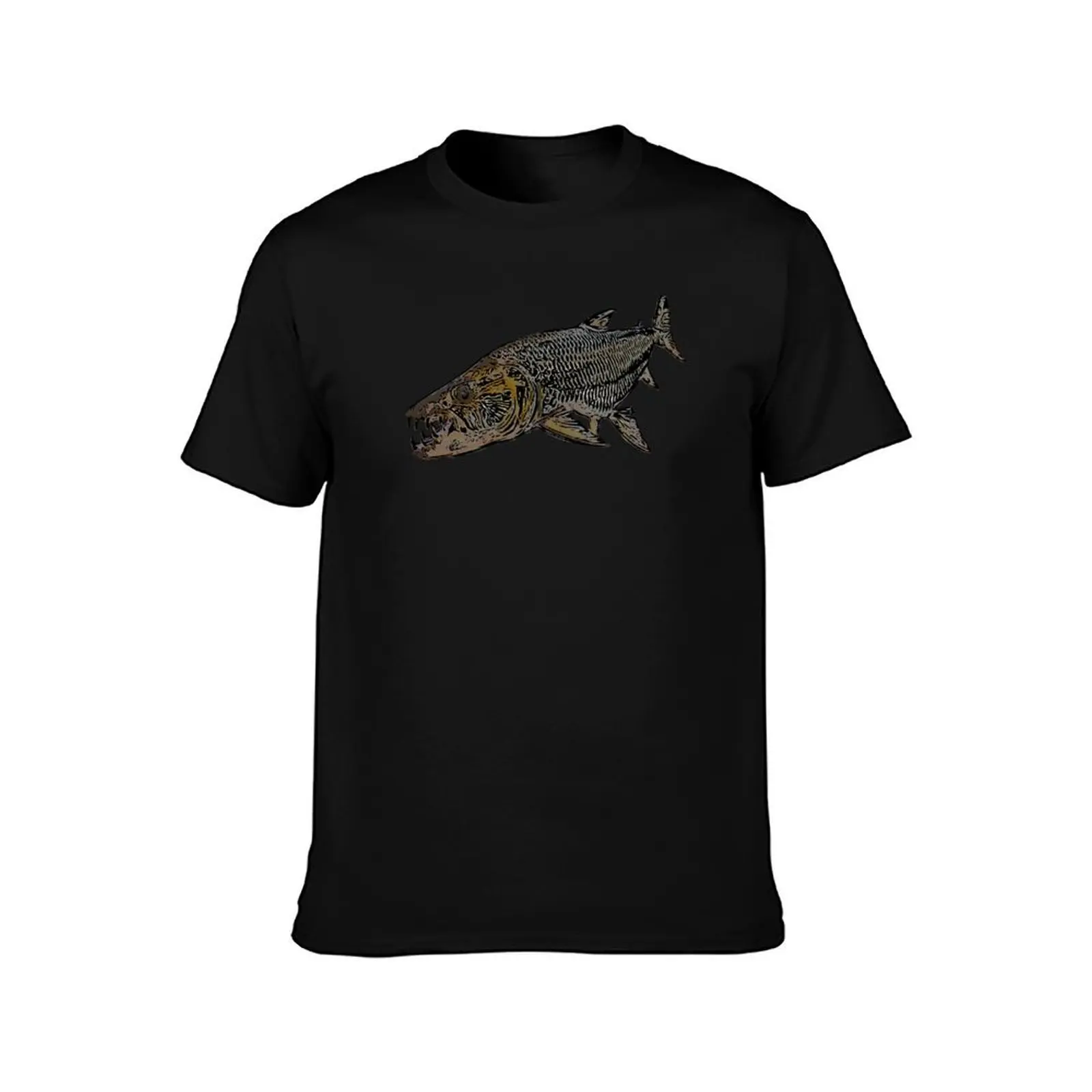 Goliath Tigerfish Color Print T-Shirt Utility Work Short Sleeve Top