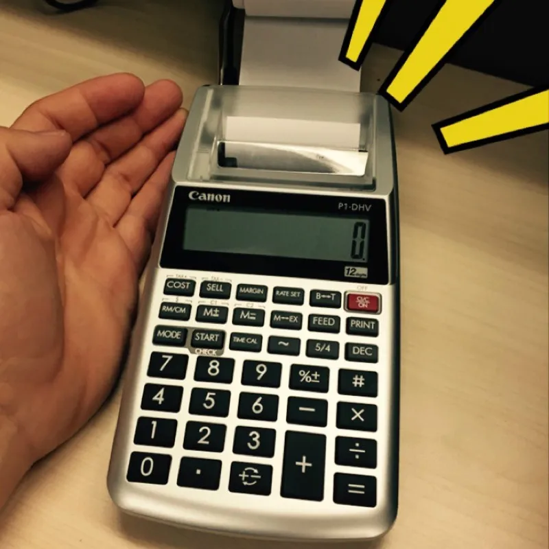 Paper Output Calculator Bank Accounting Financial Printing Computer Authentic P1dhvg Ink Wheel Monochromatic Printing Calculator