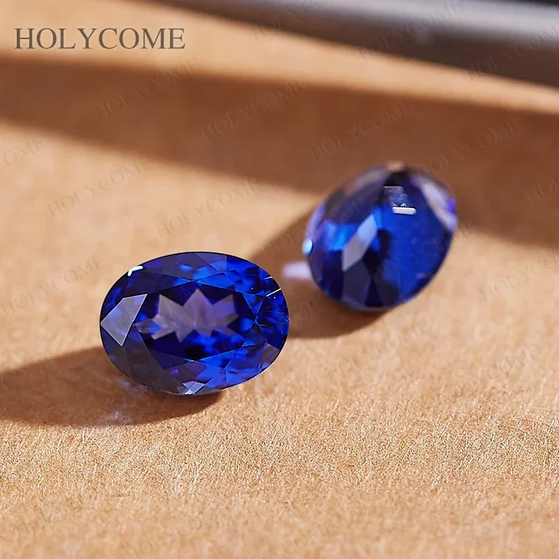 

Top [Oval Cut] Lab Grown Sapphire Natural Blue Color VVS1 Gemstone Materials for Jewelry Making Loose Stone with AGL Certificate