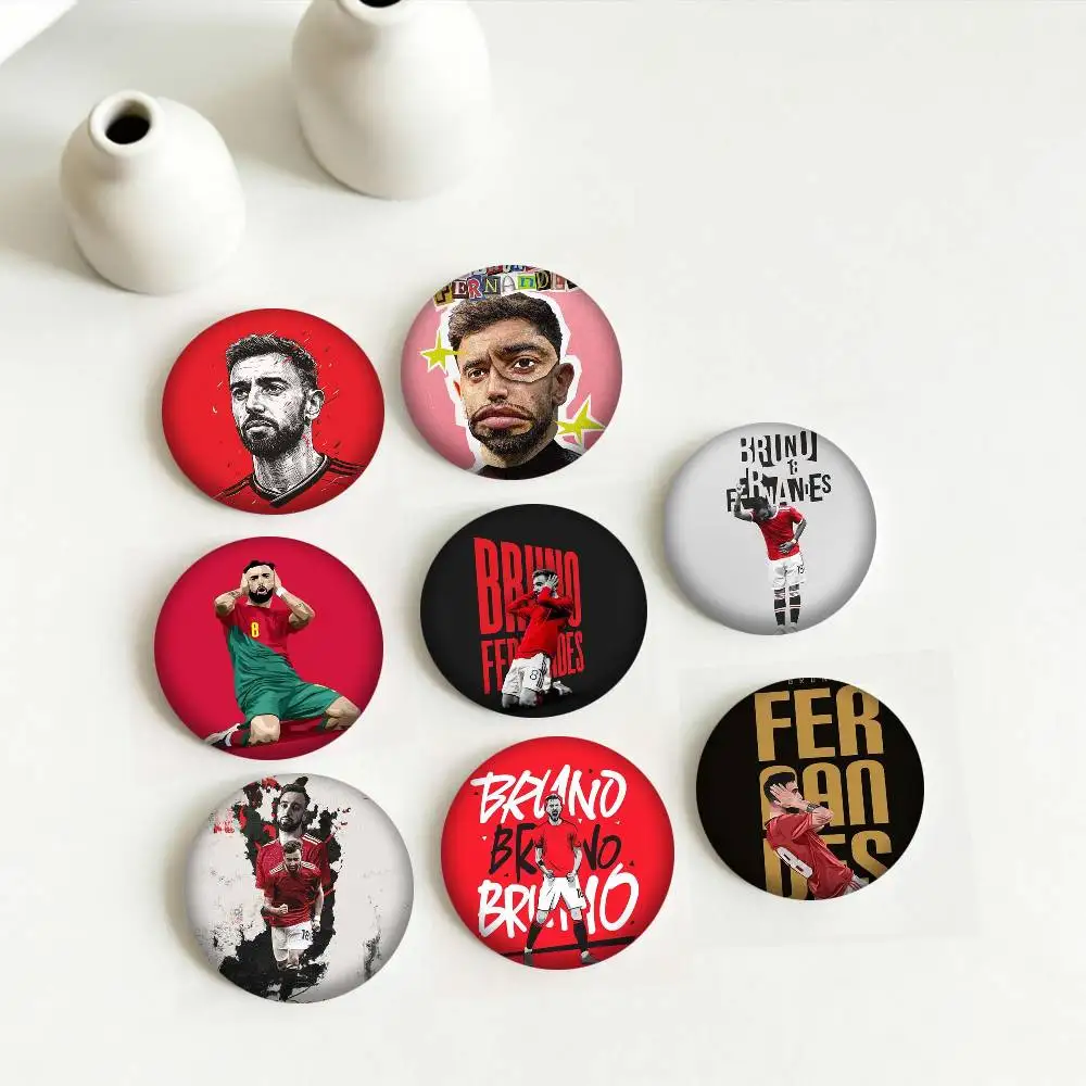 B-Basketball star B-Bruno Fernandes 25mm 32mm 44mm 58mm 75mm Brooches Badges Pins for Accessories Gift
