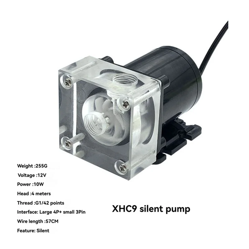Noiseless Water Cooling Pump 500L/H 4 Meters Lift G1/4 Thread For PC Computer CPU Water System