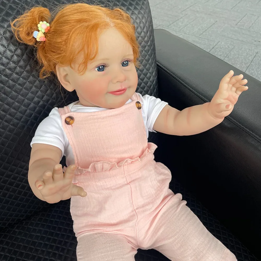 26INCH Huge Baby Size Reborn Toddler Girl Doll Zoe Lifelike Soft Touch Real Life Baby Dolls 3D Skin Muñecas Bebes para Niñas