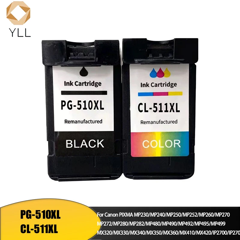 PG510 CL511 PG-510 CL-511 Premium Color Remanufactured Inkjet Ink Cartridge for Canon PIXMA MP280 Printer