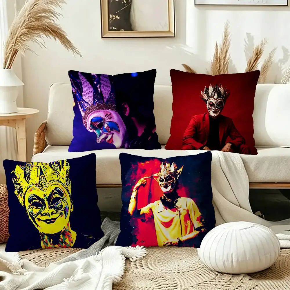 DJ Boris Brejcha Cushion Cover Polyester Sofa Cushions Decorative Throw Pillows Home Decoration Pillowcover