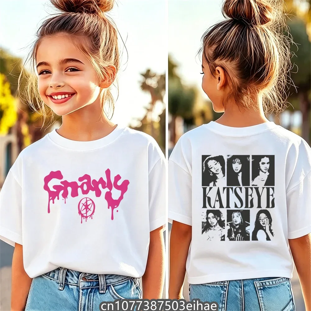 KATSEYE Graphic Girls Pure Cotton T-Shirt, Crew Neck Short Sleeve, Loose Comfort Great Collection Item For Girl Fans Summer Wear