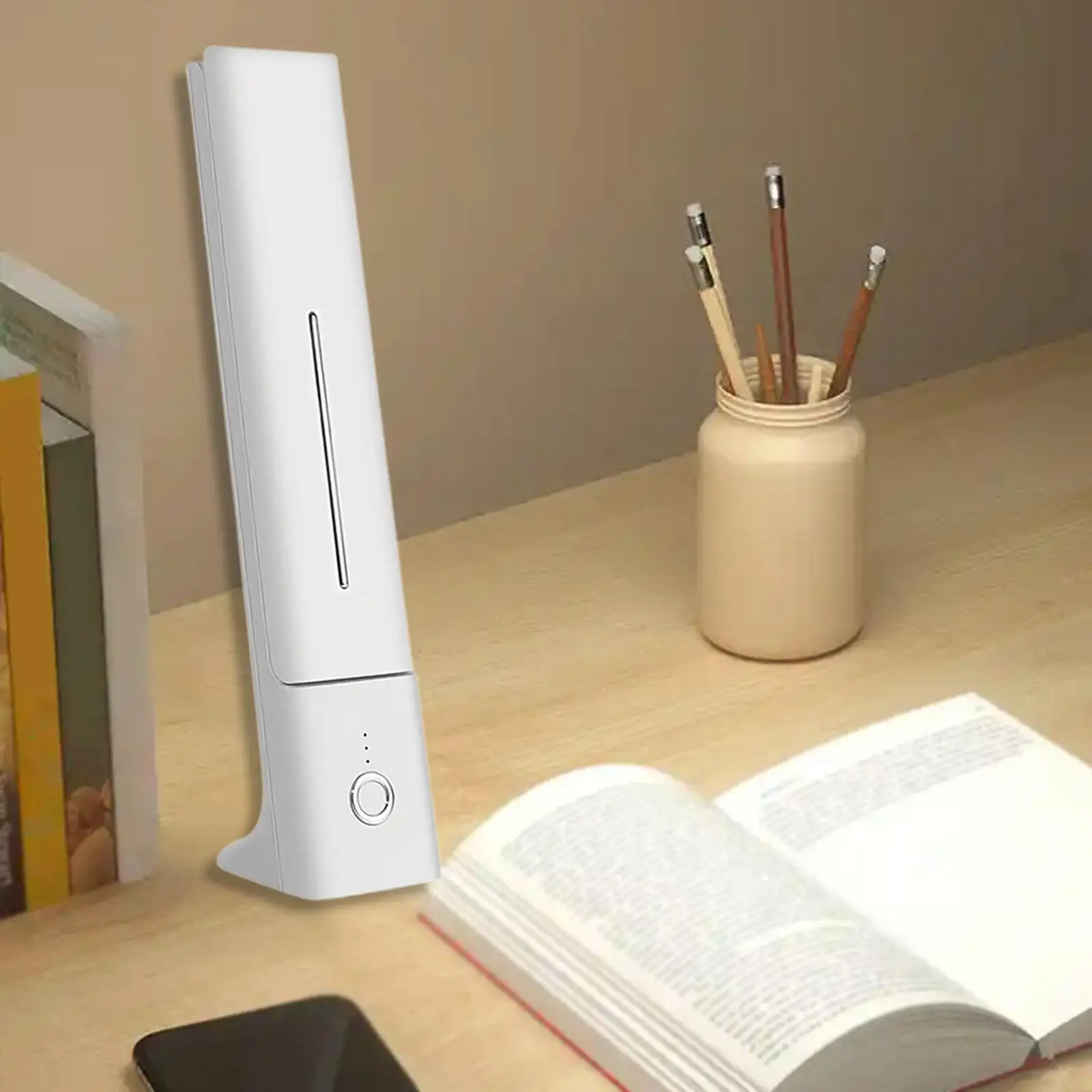 Book Light Ornament Folding Portable Work Eye Caring Touch Nightlight Desk Lamp for Workbench Office Children Kids Adults