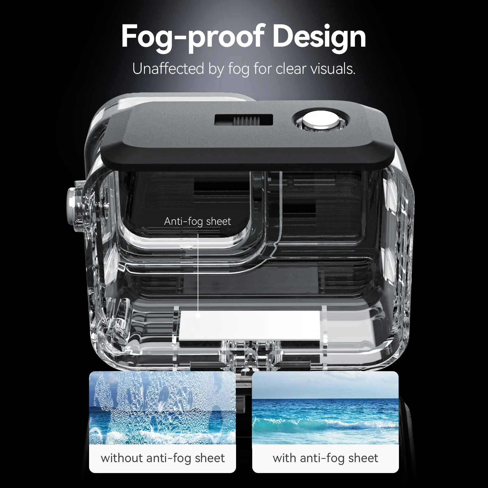 TELESIN 45M Waterproof Case For Insta 360 Ace pro Underwater Diving Housing Cover Protective case Action Camera Accessories