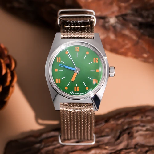 Imagen 2 del producto 7120 Reloj mecánico de cuerda manual para hombre, reloj de negocios Retro de 36mm, reloj clásico Simple para parejas