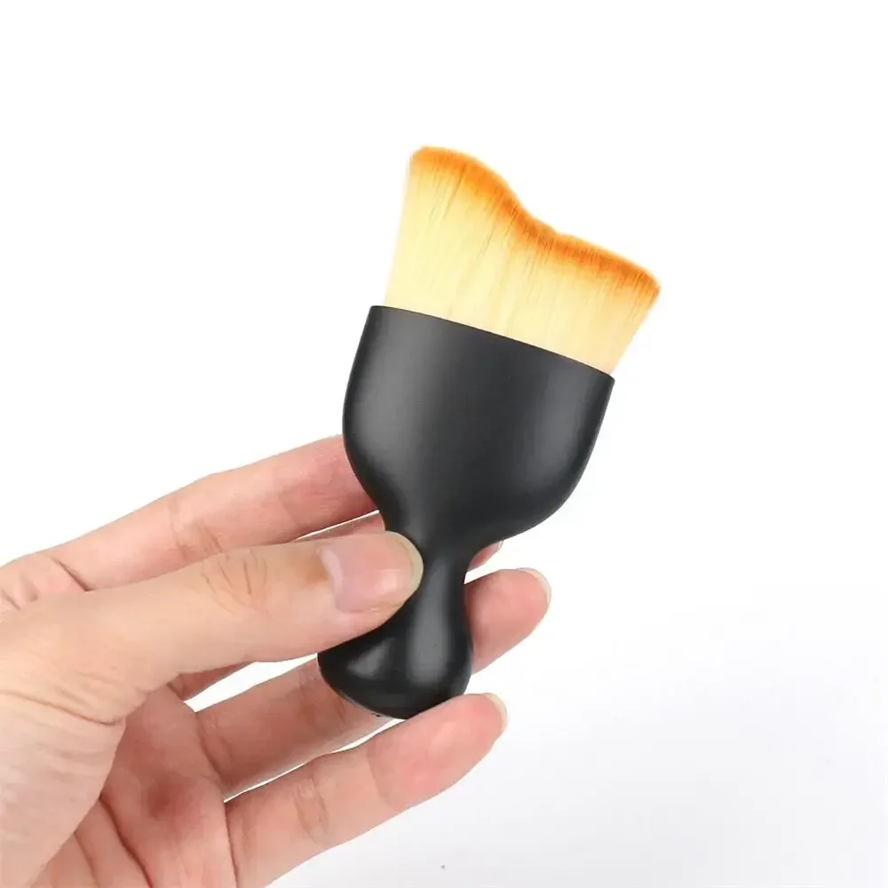 1PC manico corto spazzola per pulizia nail art strumento multifunzionale per la rimozione della polvere per manicure per trucco domestico e pulizia degli spazi vuoti