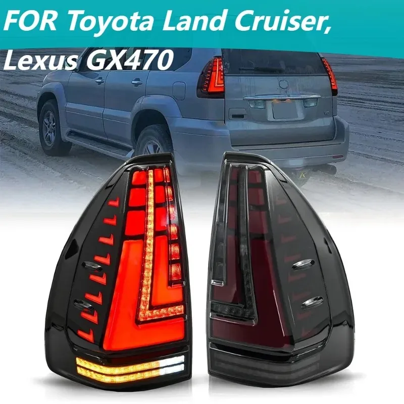 

1 пара светодиодных задних фонарей для Toyota Land Cruiser и Lexus GX470 2003-2009 гг. - стоп-сигналы Plug and Play