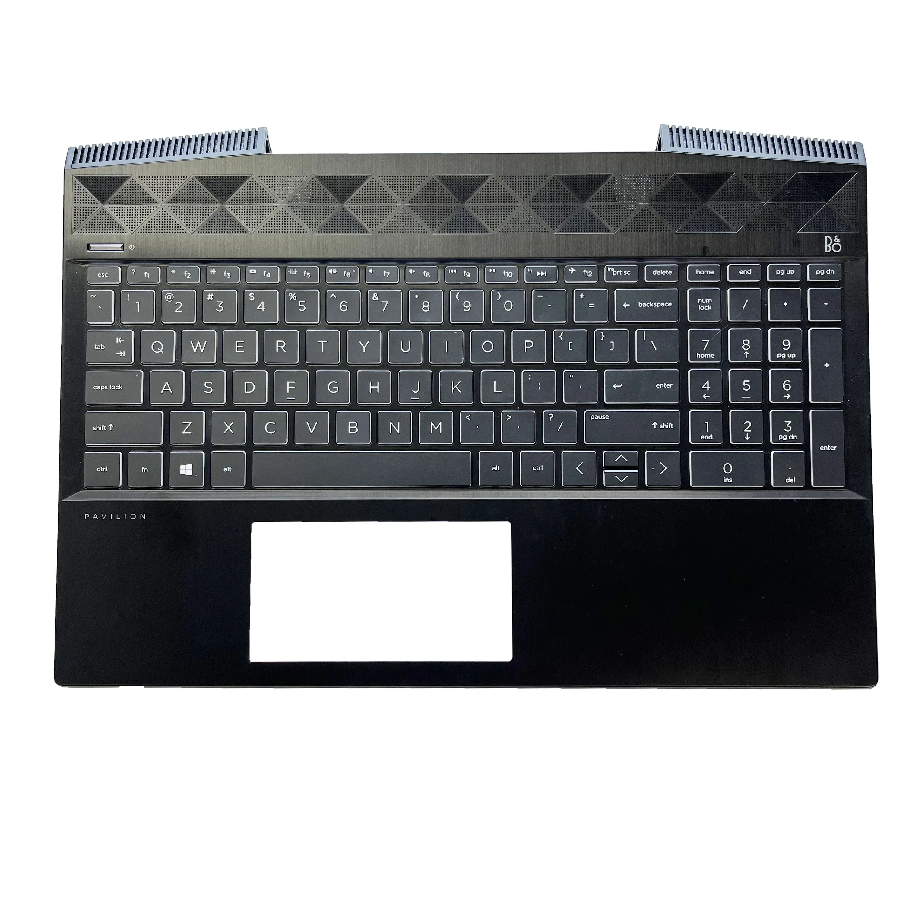 Imagem -04 - Teclado Portátil dos Eua para hp Pavilion 15-cx Tpn-c133 Substituição Palmrest Teclado Superior Verde Prata Roxo Backlight Original Novo