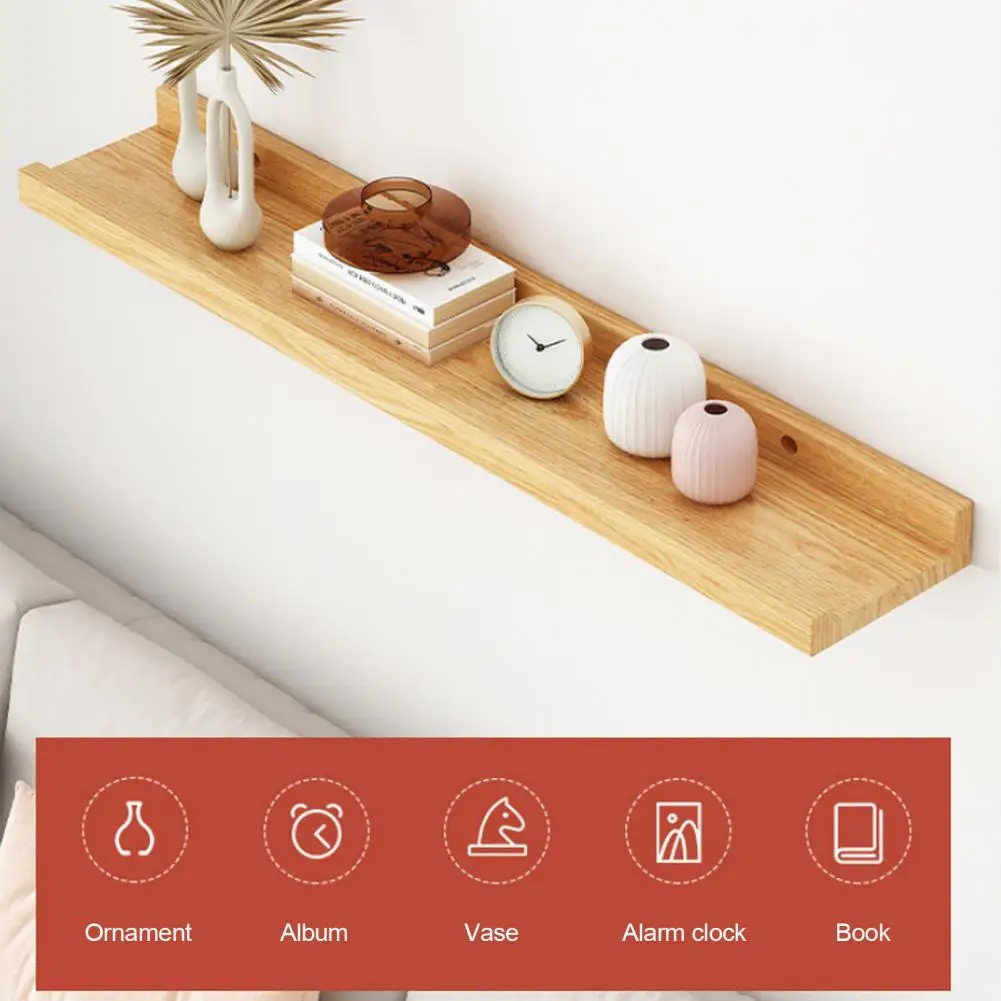 Modern Farmhouse Decor Modern Wall Mounted Storage Rack Strong Load-bearing Bathroom Floating Shelves Simple for Home