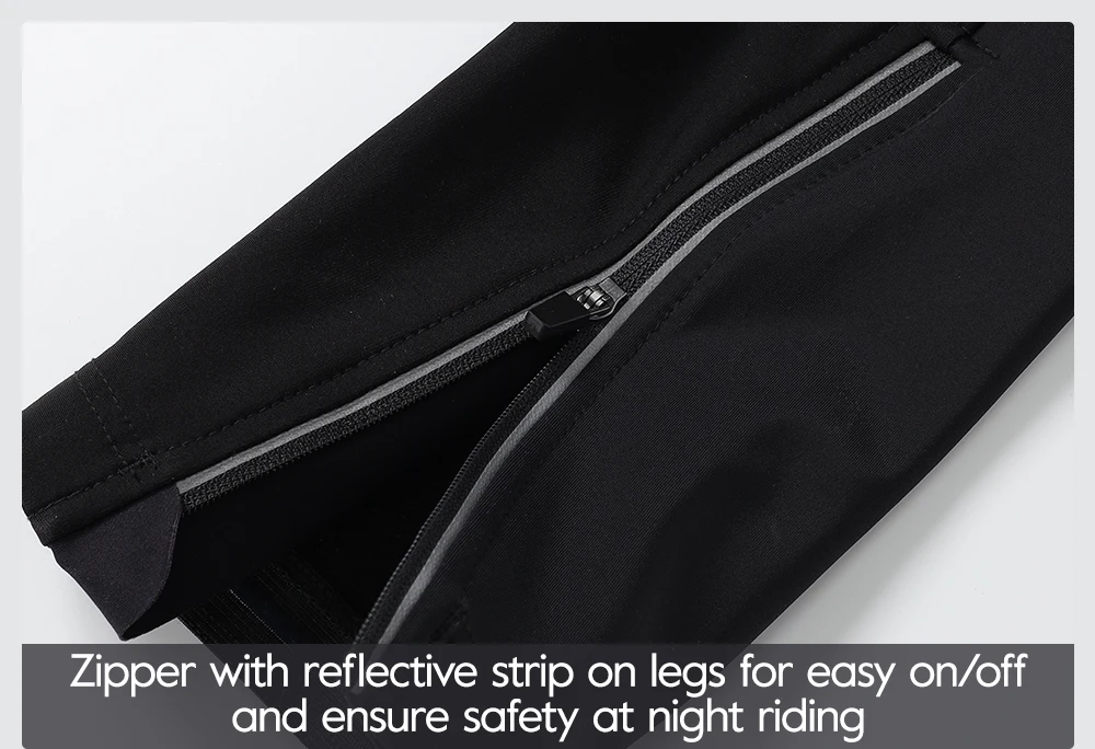 RION Herren Winter-Radhose mit Trägerhose, Fleece-gefüttert, Thermo-MTB-Tights, Polsterung, warm, winddicht, Profi-Fahrradhose für Outdoor-Sportarten – Detail 14