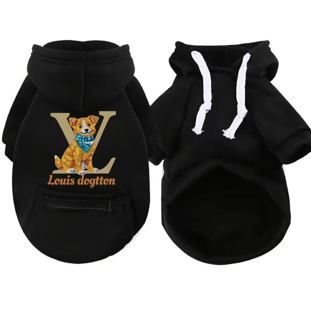 

Funny Luxury Brand Dog Sweatshirts Winter Fashion DG Small Large Labrado French Bulldog Pet Hot Casual Clothes Puppy Hoodies