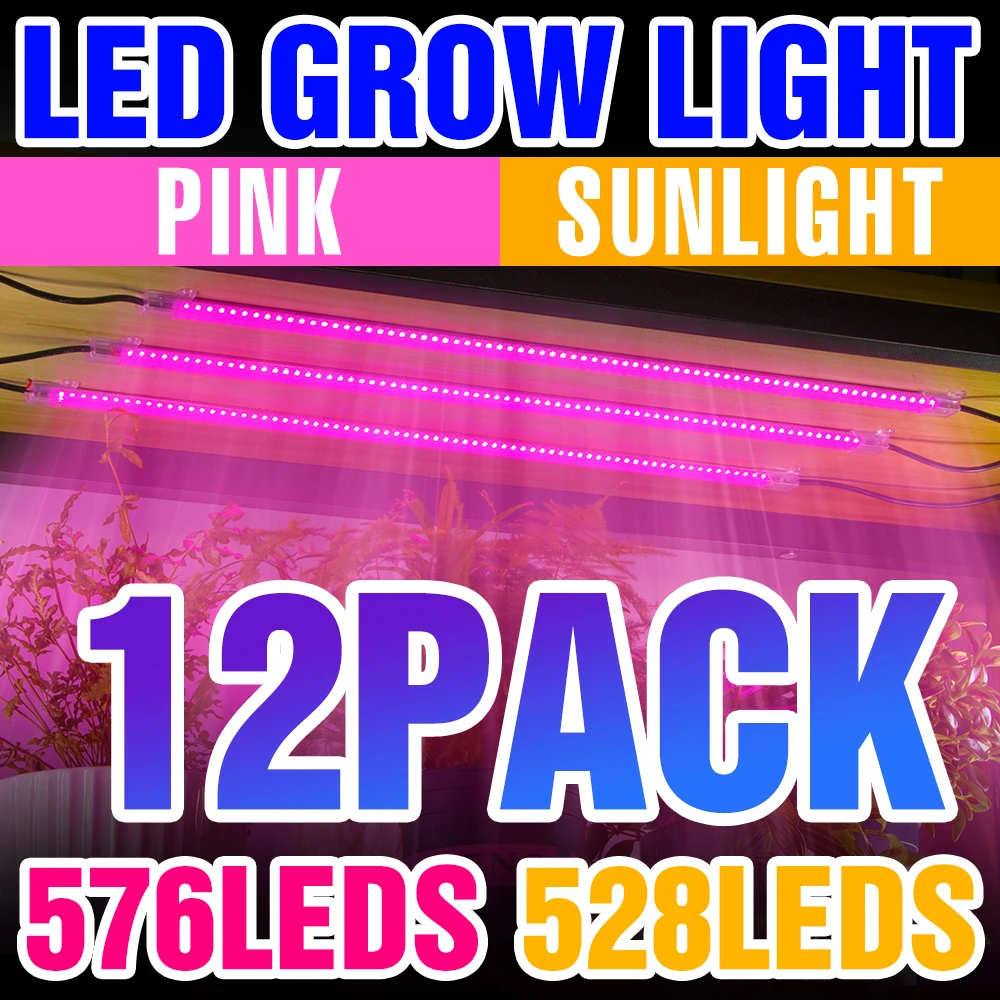 

LED Plant Grow Light Full Spectrum Phyto Lamp 220V Dimmable For Seedlings Flowers USB Indoor Hydroponic Lamp GreenHouse Lighting