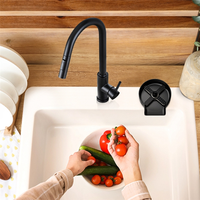ABCL 304 Stainless Steel Automatic Cup Washer Home Kitchen Pull-Out Faucet Cup Washer Kitchen Sink Accessories