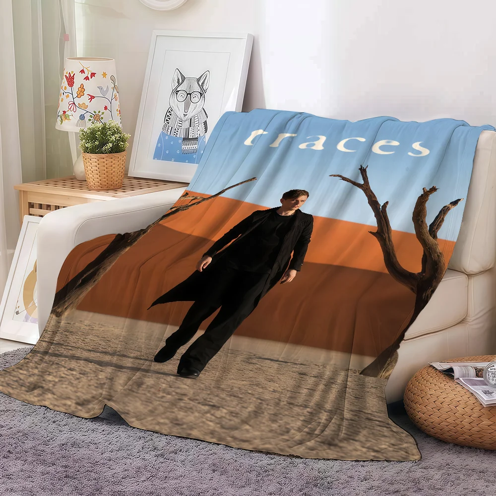 بطانية المغني مايكل باتريك كيلي دافئة وناعمة مناسبة لغرفة النوم وغرفة المعيشة والأريكة والسرير والمكتب والسفر والتخييم