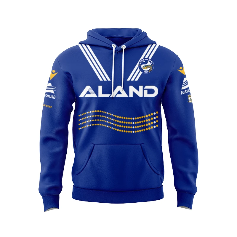 Parramatta-Sudadera con capucha de manga larga para hombre, camisetas de Rugby, talla S--5XL, 2024