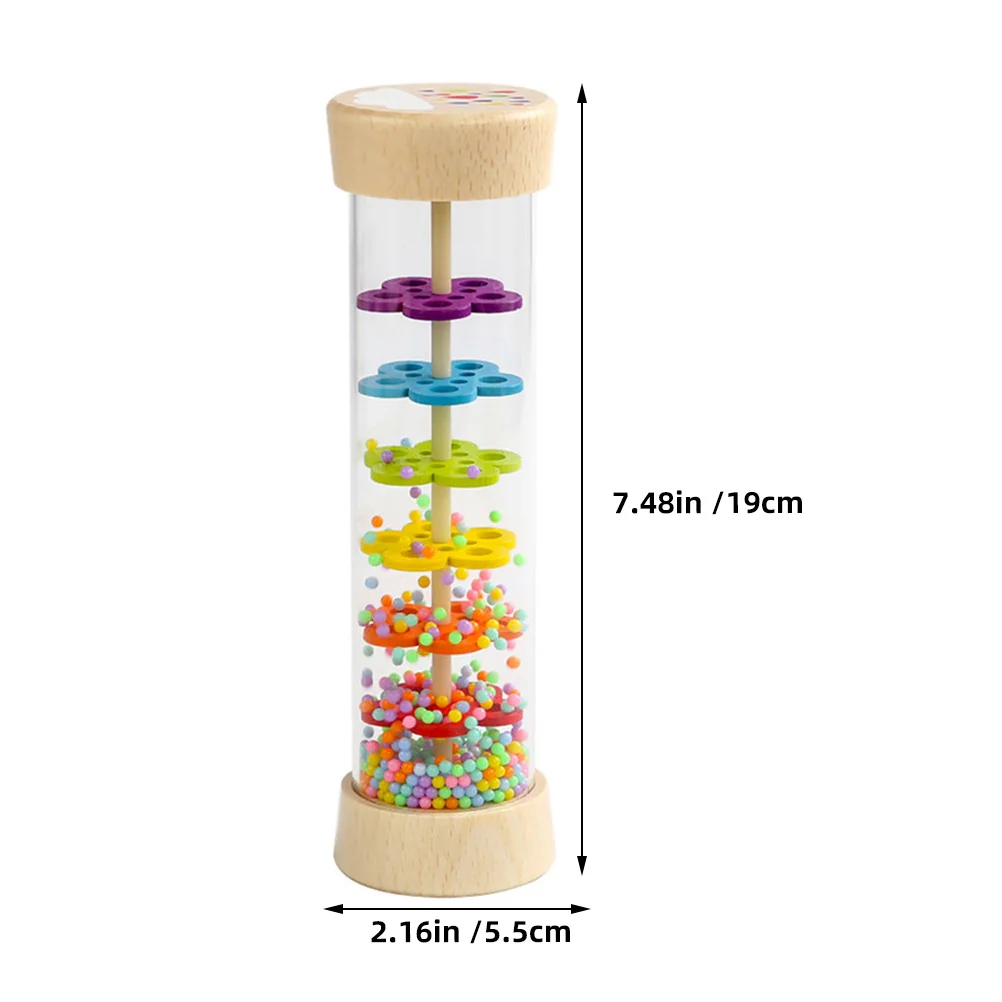 Children's Early Education Musical Instruments Enlightenment Toy Cognitive Rain Sound Rainmaker Wooden Toys Colorful